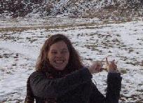 Rebecca at the indian mounds